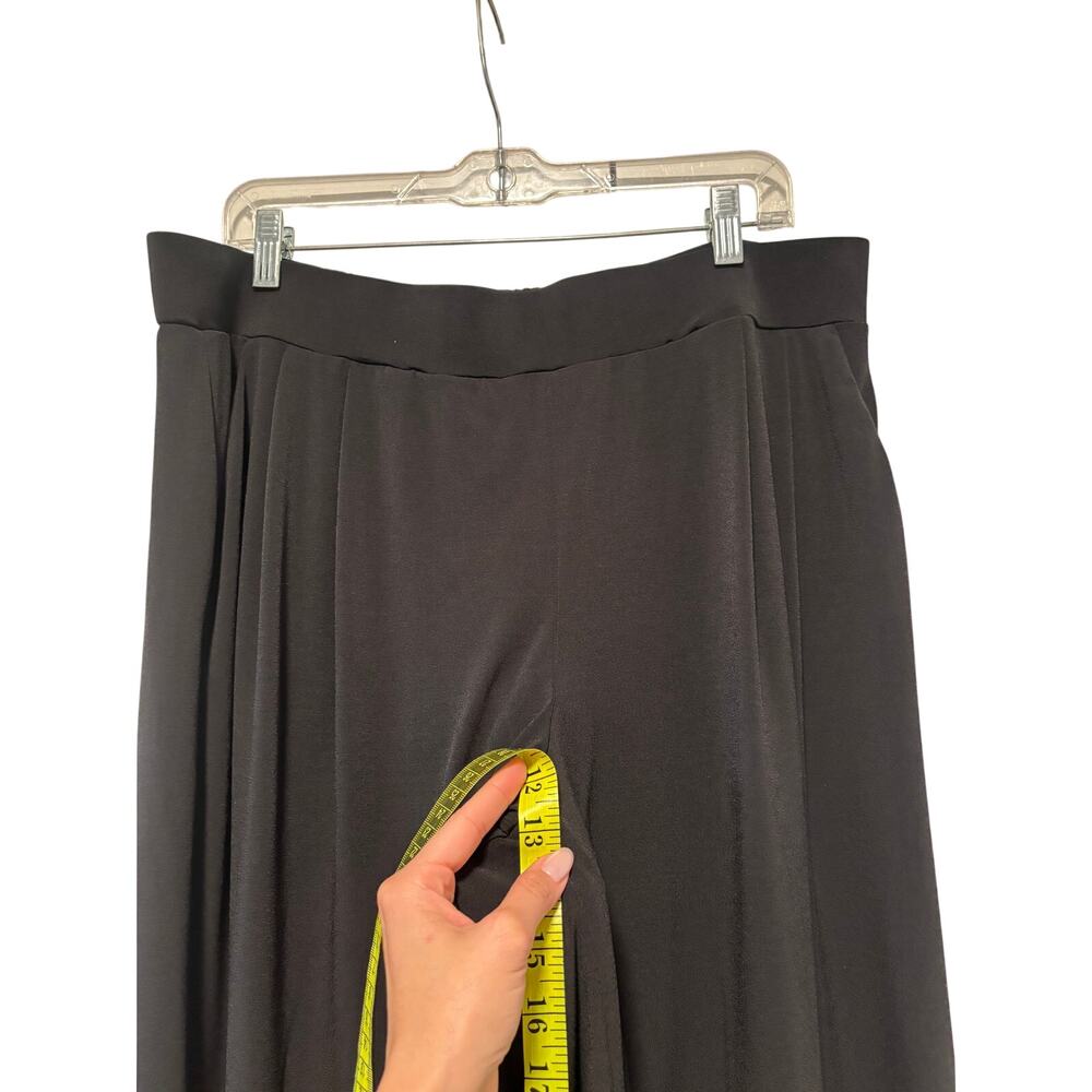 Jones New York Women's Black Wide Leg Cropped Pants Culottes Plus 1X - Picture 5 of 10